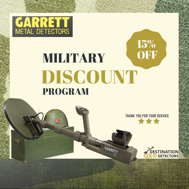 Garrett Military Discount Program-Destination Gold Detectors