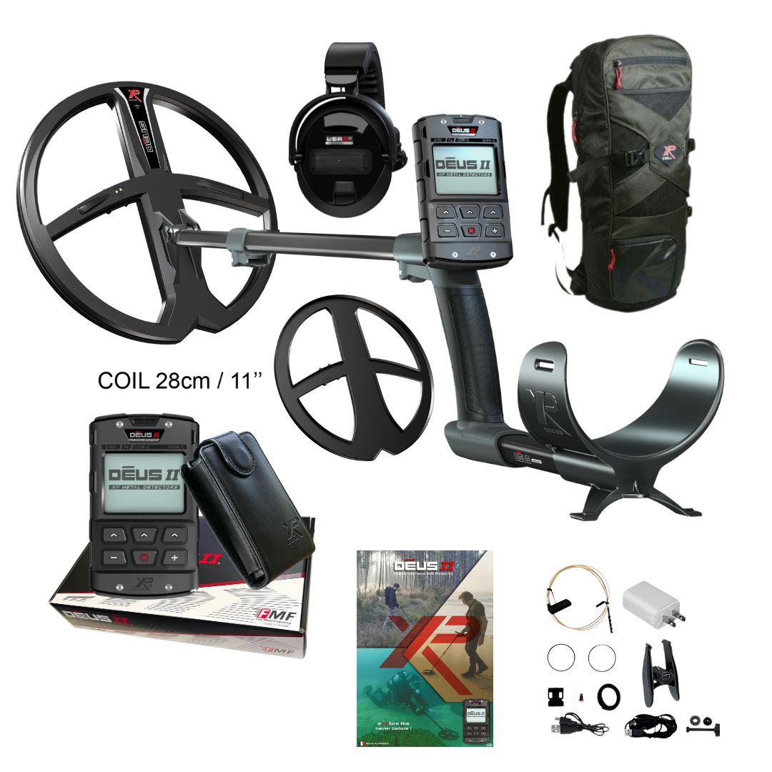 XP DEUS II RC FMF Metal Detector with WSAII-XL Wireless Headphones