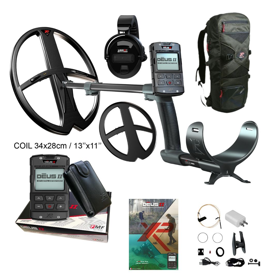 XP DEUS II RC FMF Metal Detector with WSAII-XL Wireless Headphones
