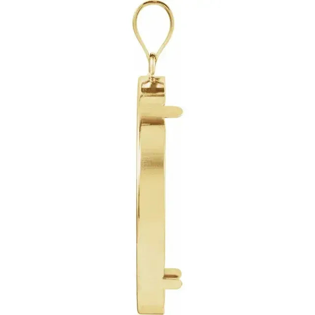 14K Gold Coin Frame for 1 oz American Gold Buffalo Round