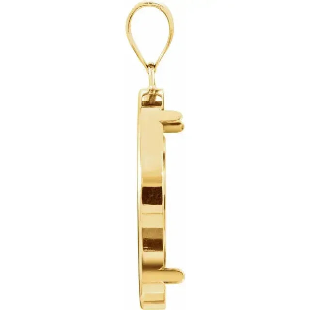 14K Gold Frame for Chinese Panda 1/2 Oz Round