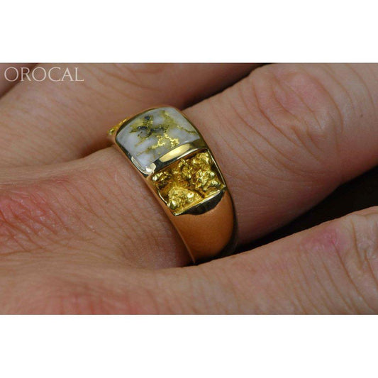 Orocal Gold Quartz Men's Ring RM1088NQ-Destination Gold Detectors