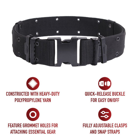 Rothco New Issue Marine Corps Style Quick Release Pistol Belts - Destination Gold Detectors