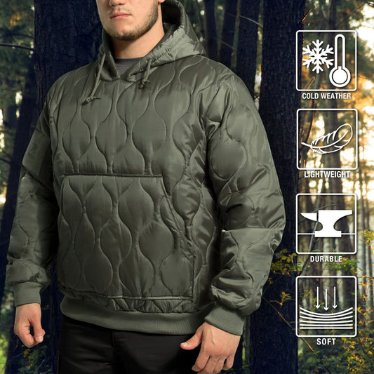 Rothco Quilted Woobie Hooded Sweatshirt - Destination Gold Detectors