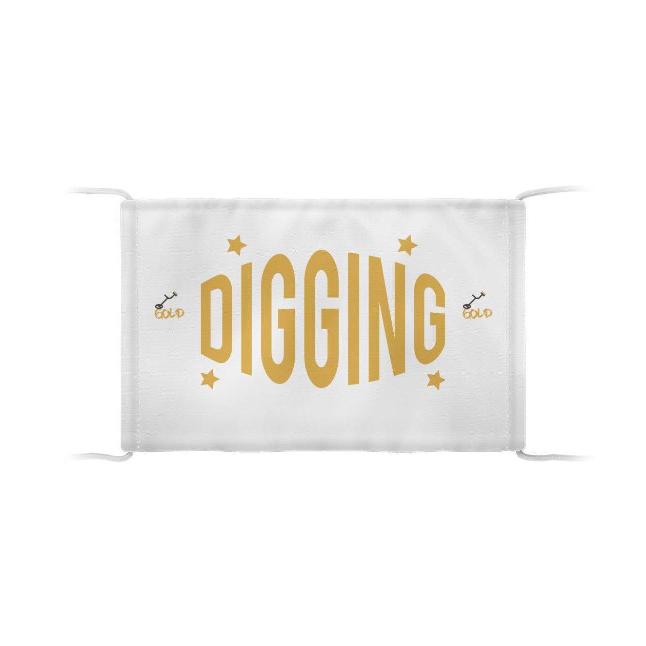 Digging White Face Mask-Destination Gold Detectors