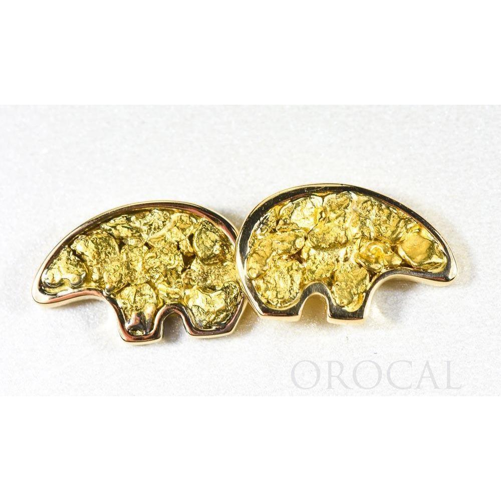 Orocal Gold Nugget Bear Earrings EBR1MOL-Destination Gold Detectors