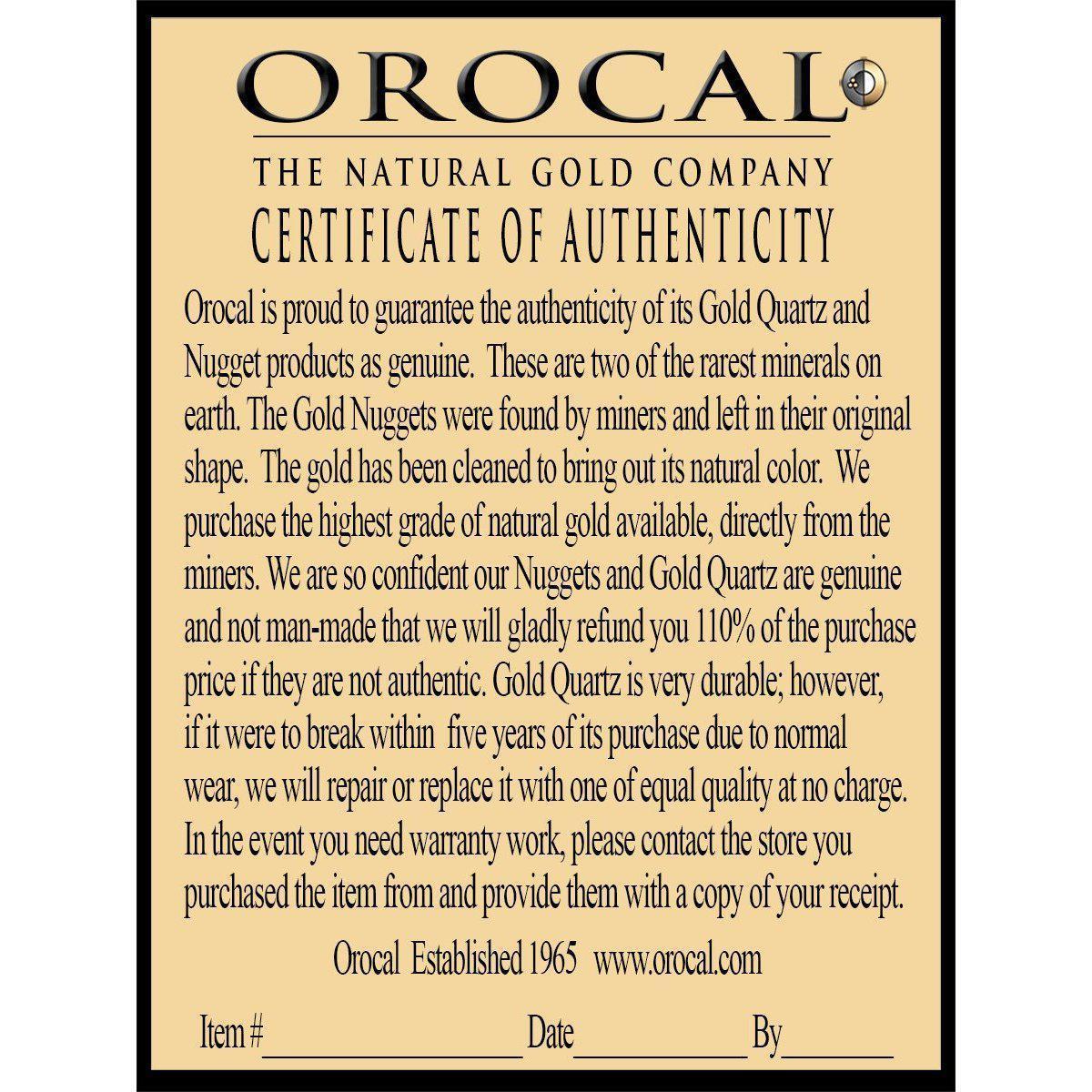 Orocal Gold Nugget Earrings EH184-Destination Gold Detectors