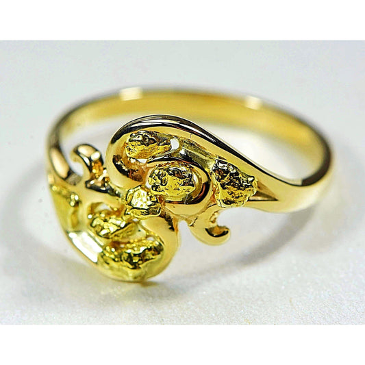 Orocal Gold Nugget Ladies Ring RL186-Destination Gold Detectors