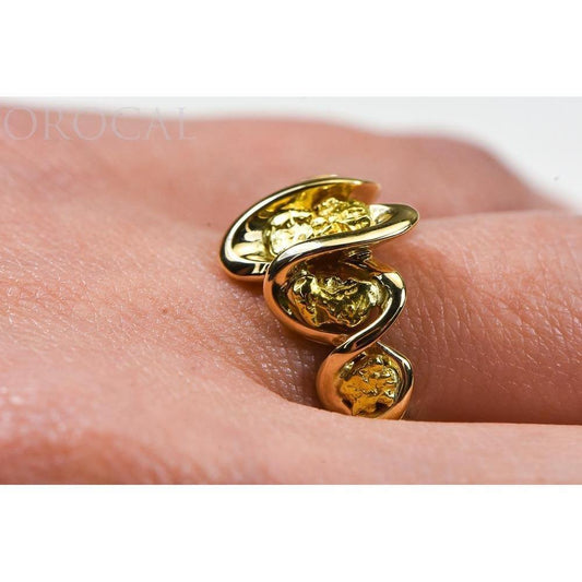 Orocal Gold Nugget Ladies Ring RL343-Destination Gold Detectors