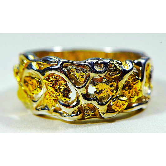 Orocal Gold Nugget Men's Ring - RM184SS-Destination Gold Detectors
