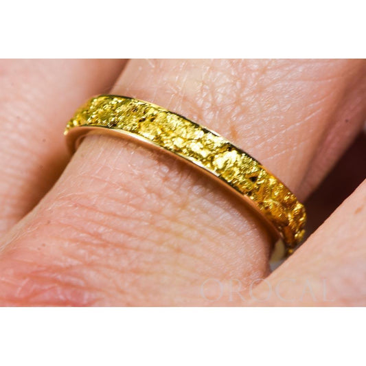 Orocal Gold Nugget Men's Ring RM4MM-Destination Gold Detectors