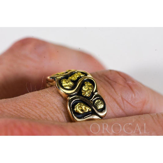 Orocal Gold Nugget Men's Ring RM515-Destination Gold Detectors
