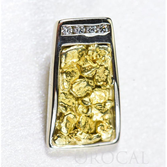 Orocal Gold Nugget Pendant with Diamond PN892DNWX-Destination Gold Detectors