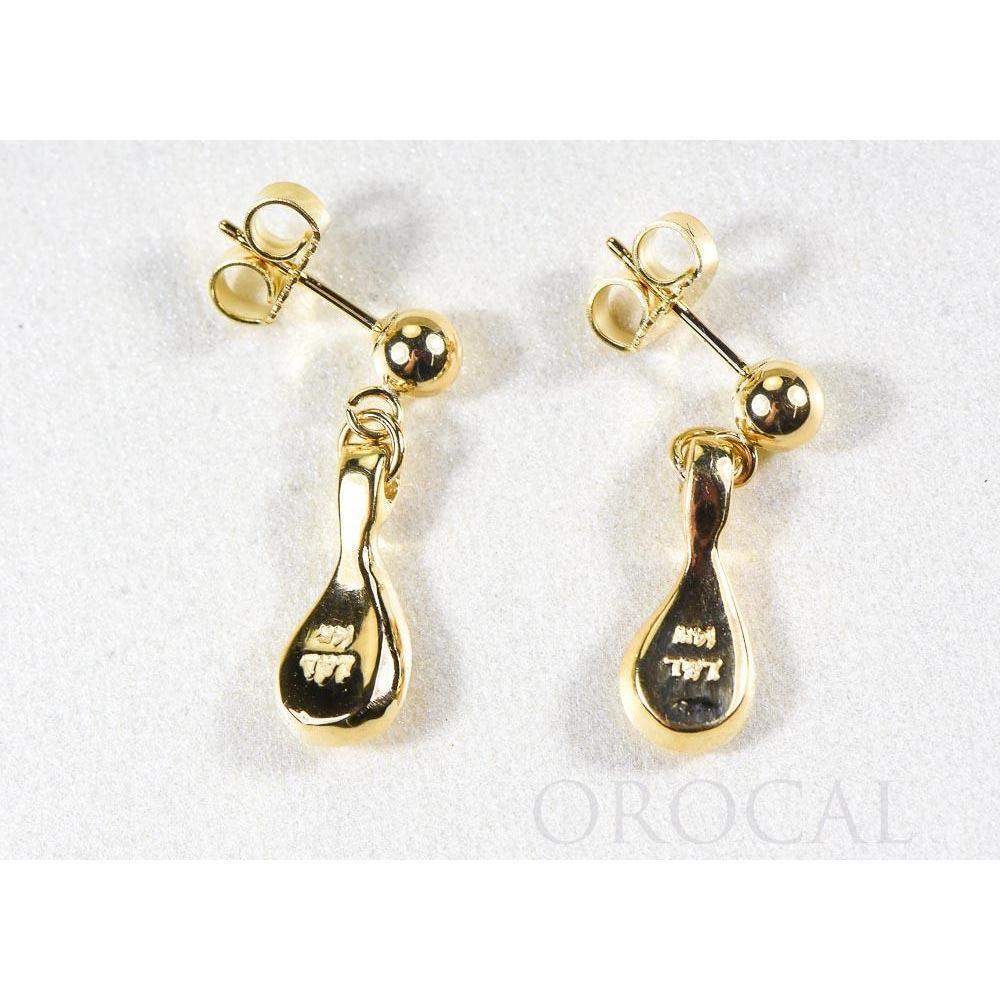 Orocal Gold Nugget Stud Drop Earrings EAJ054N/PD-Destination Gold Detectors