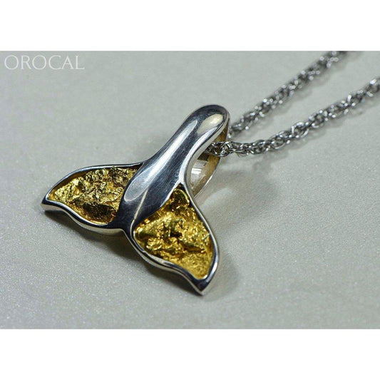 Orocal Gold Nugget Whale Tail Pendant PWT34NSS-Destination Gold Detectors