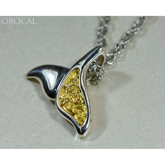Orocal Gold Nugget Whale Tail Pendant PWT37SNSS-Destination Gold Detectors