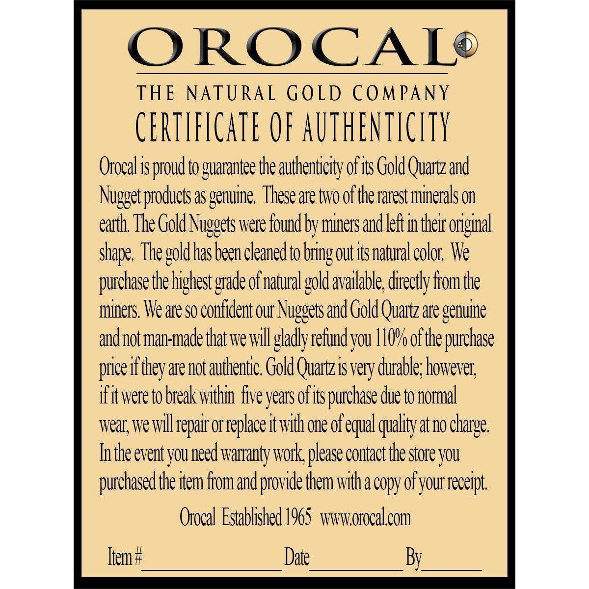 Orocal Gold Quartz Bracelet BDLOV5MMNQC59-Destination Gold Detectors