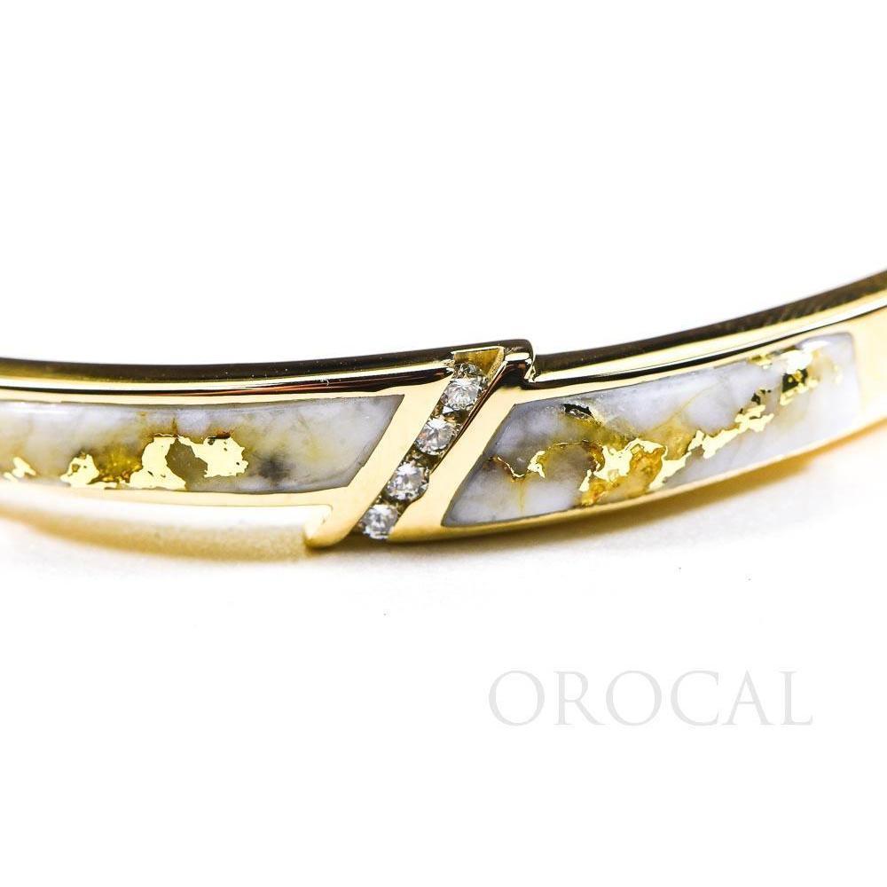 Orocal Gold Quartz Bracelet with Diamonds BBDL147DQ-Destination Gold Detectors