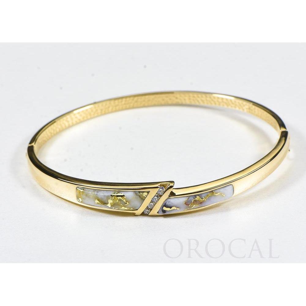 Orocal Gold Quartz Bracelet with Diamonds BBDL147DQ-Destination Gold Detectors