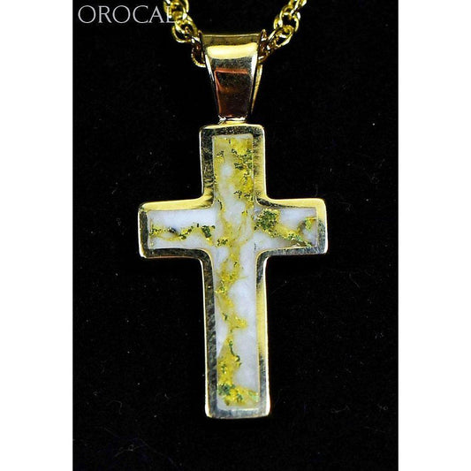Orocal Gold Quartz Cross Pendant PCR20QX-Destination Gold Detectors