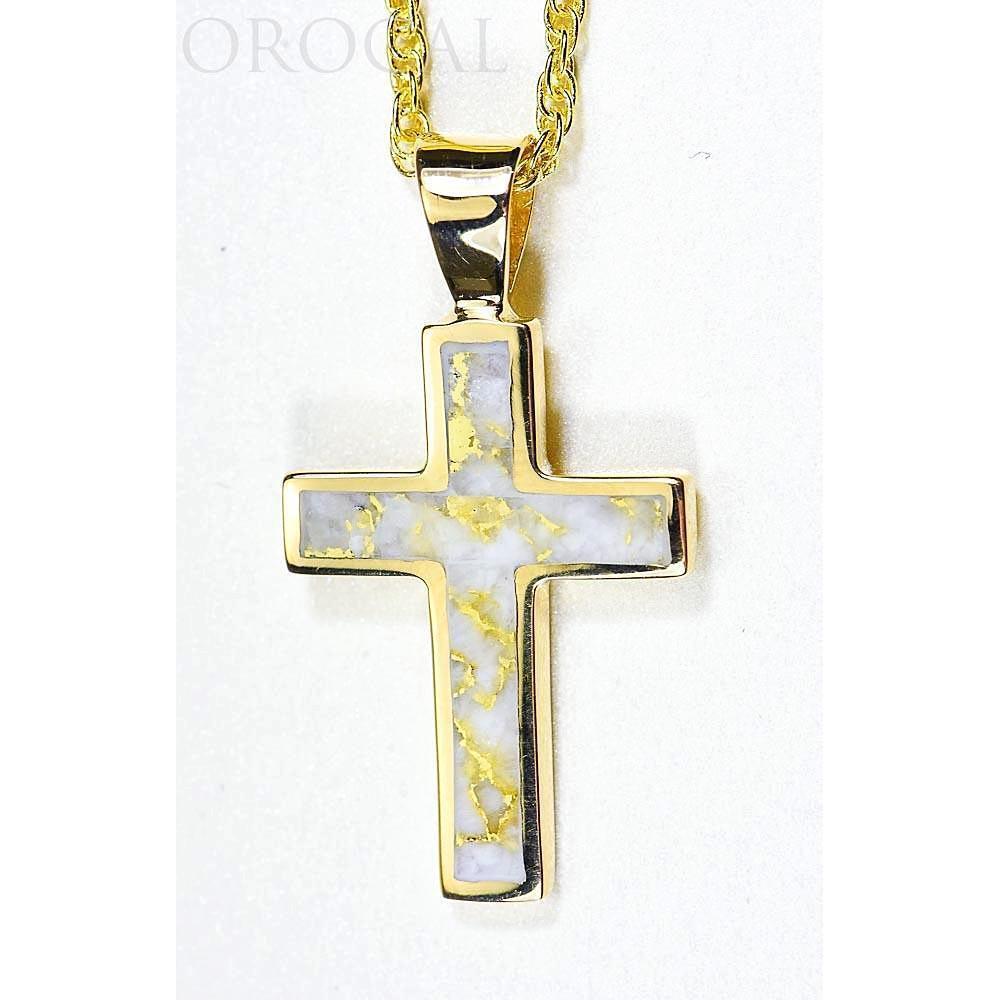 Orocal Gold Quartz Cross Pendant PCR21QX-Destination Gold Detectors