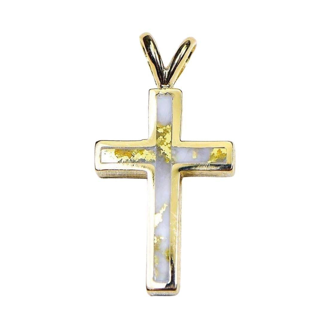 Orocal Gold Quartz Cross Pendant PCR9QX-Destination Gold Detectors