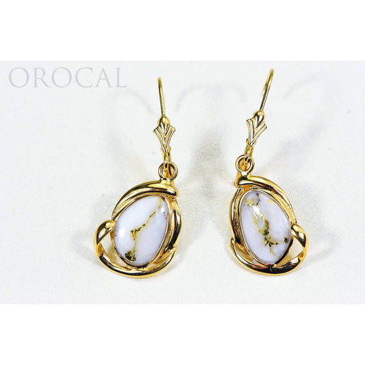 Orocal Gold Quartz Earrings EN1105Q/LB-Destination Gold Detectors