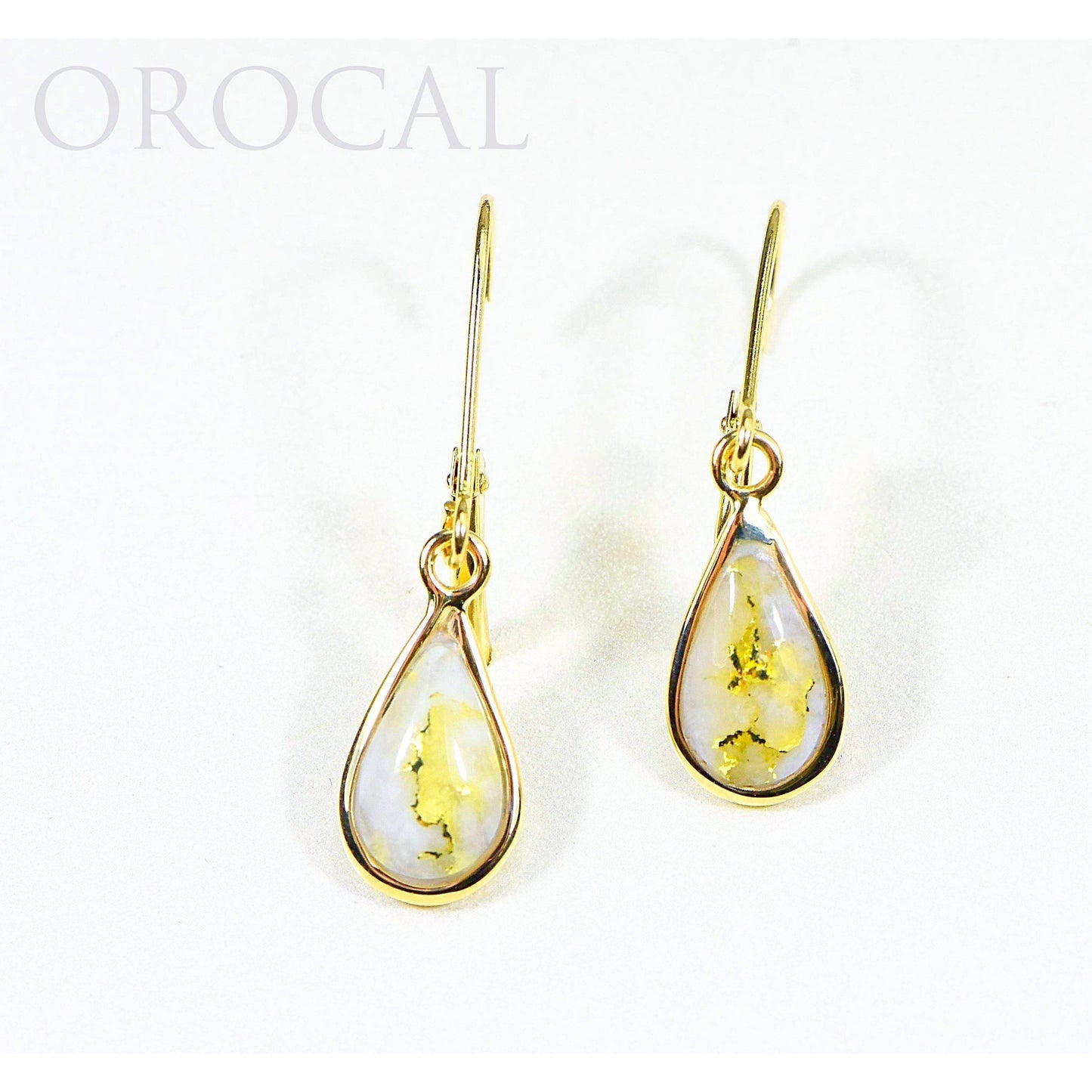Orocal Gold Quartz Earrings EN433Q/LB-Destination Gold Detectors