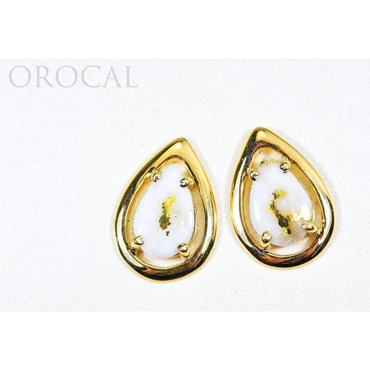 Orocal Gold Quartz Earrings EN442MQ-Destination Gold Detectors
