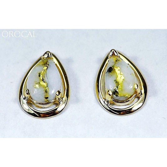 Orocal Gold Quartz Earrings EN442Q-Destination Gold Detectors