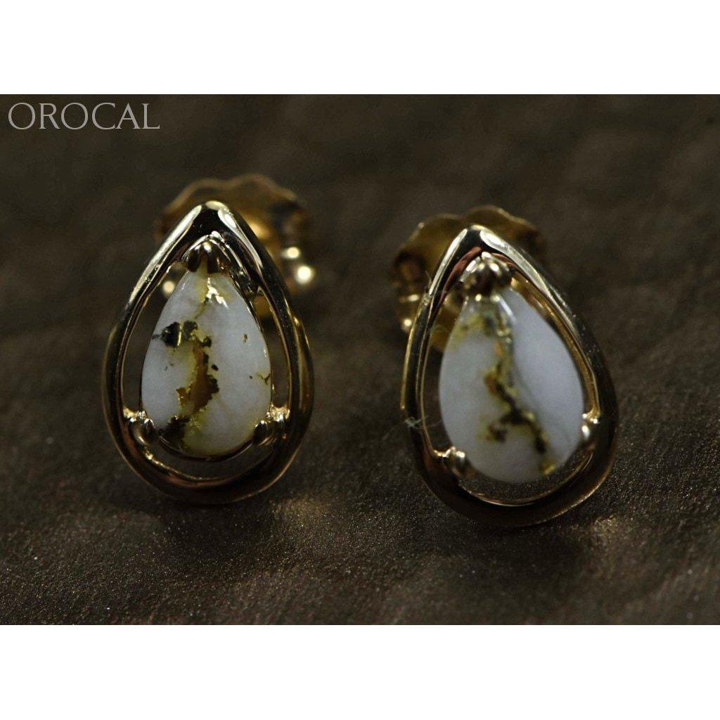 Orocal Gold Quartz Earrings EN442Q-Destination Gold Detectors