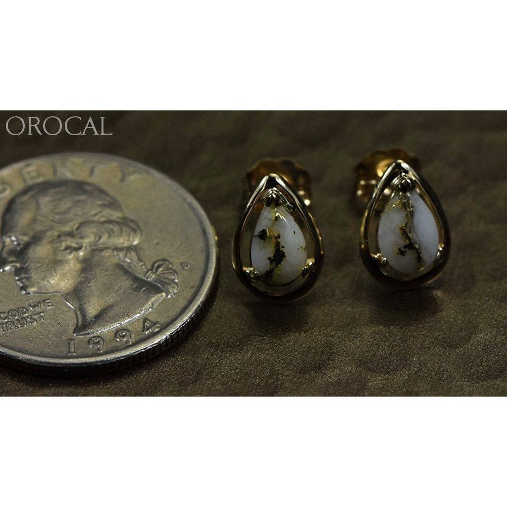 Orocal Gold Quartz Earrings EN442Q-Destination Gold Detectors