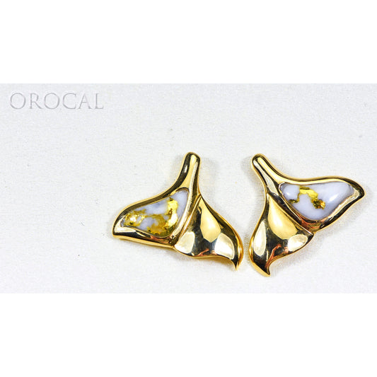 Orocal Gold Quartz Earrings Post Backs EDLWT12Q-Destination Gold Detectors
