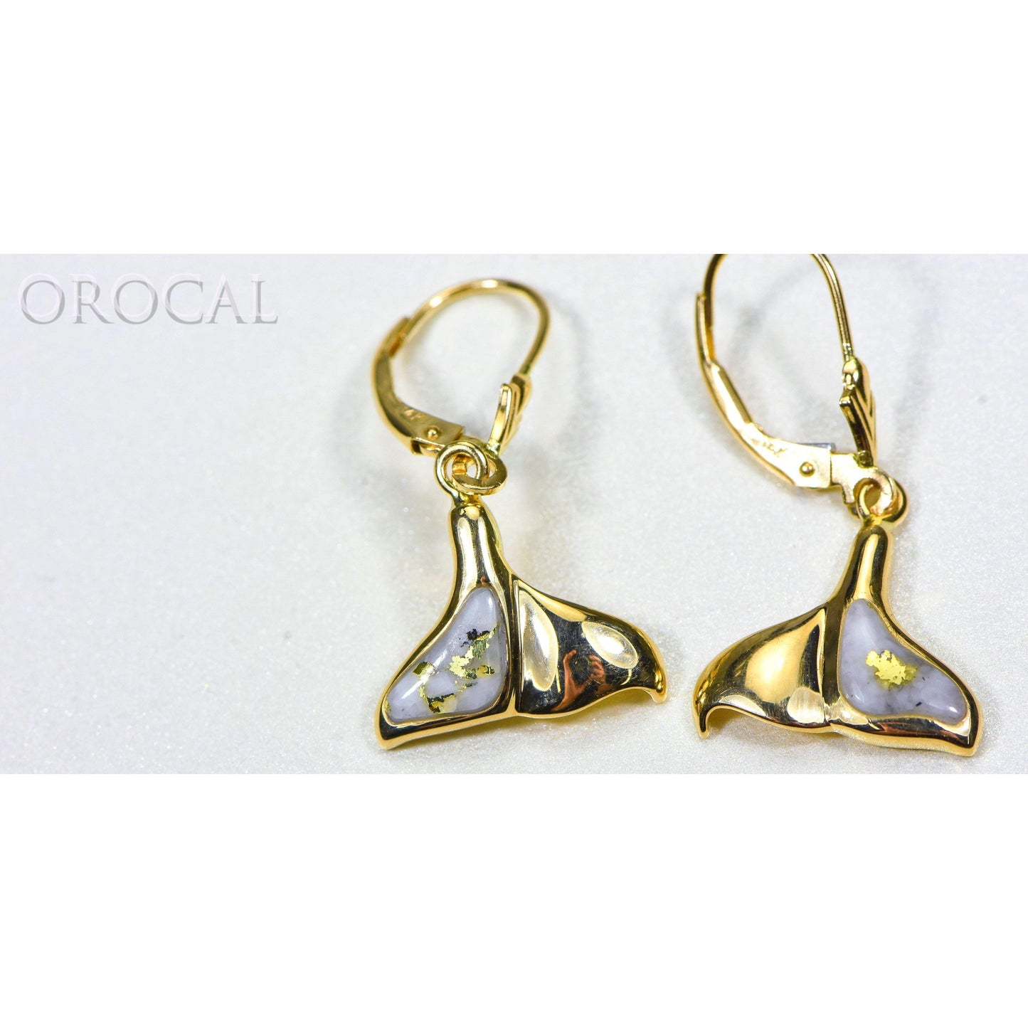 Orocal Gold Quartz Earrings Post Backs EDLWT12Q/LB-Destination Gold Detectors