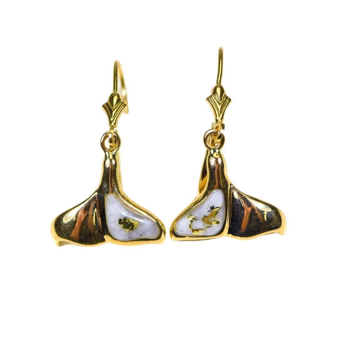 Orocal Gold Quartz Earrings Post Backs EDLWT12Q/LB-Destination Gold Detectors