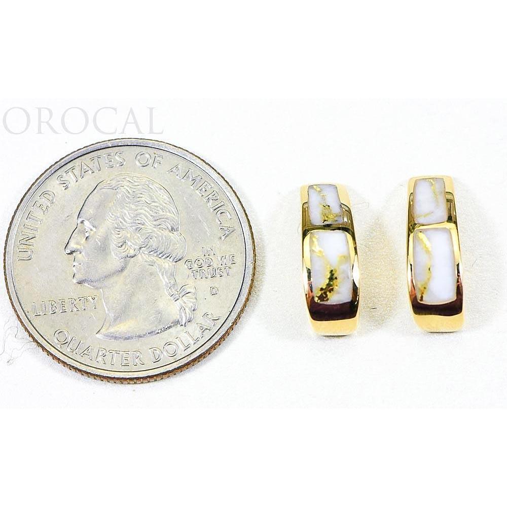 Orocal Gold Quartz Earrings Post Backs EH41Q-Destination Gold Detectors