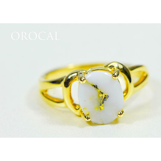 Orocal Gold Quartz Ladies Ring RL1023Q-Destination Gold Detectors