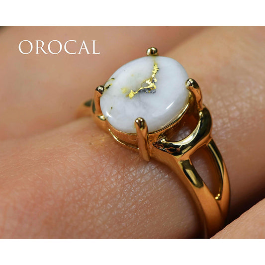 Orocal Gold Quartz Ladies Ring RL1023Q-Destination Gold Detectors