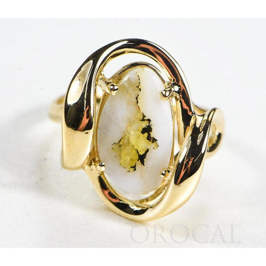 Orocal Gold Quartz Ladies Ring RL1028Q-Destination Gold Detectors