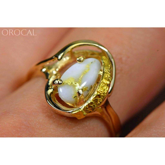 Orocal Gold Quartz Ladies Ring RL1043NQ-Destination Gold Detectors