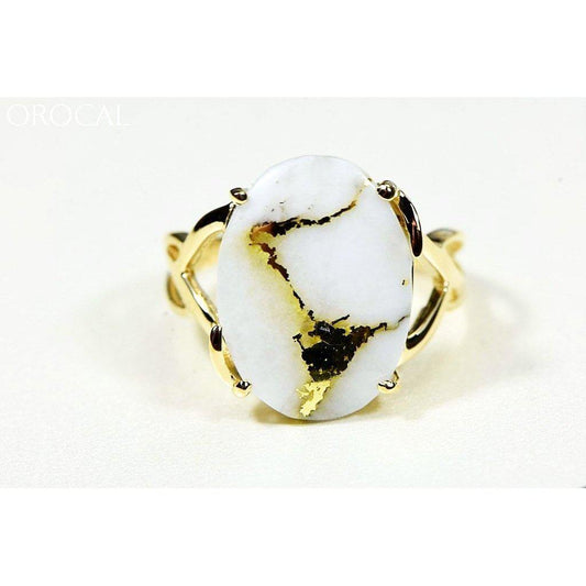 Orocal Gold Quartz Ladies Ring RL1106Q-Destination Gold Detectors