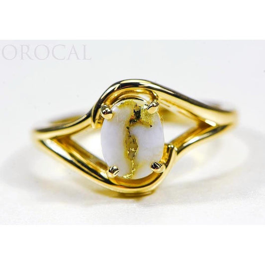 Orocal Gold Quartz Ladies Ring RL1135Q-Destination Gold Detectors