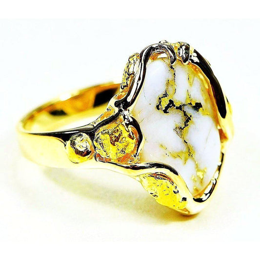 Orocal Gold Quartz Ladies Ring - RL232LQ-Destination Gold Detectors