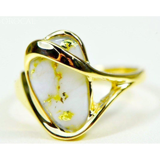 Orocal Gold Quartz Ladies Ring RL549Q-Destination Gold Detectors