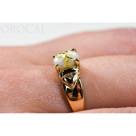 Orocal Gold Quartz Ladies Ring RL736D3Q-Destination Gold Detectors