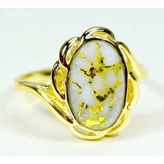 Orocal Gold Quartz Ladies Ring RL754Q-Destination Gold Detectors