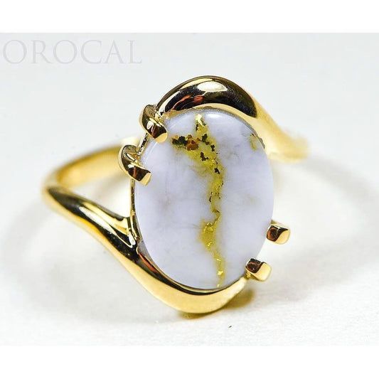 Orocal Gold Quartz Ladies Ring RL994LQ-Destination Gold Detectors
