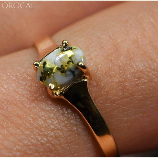 Orocal Gold Quartz Ladies Ring RLDL19Q7*5-Destination Gold Detectors