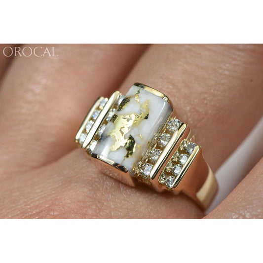 Orocal Gold Quartz Ladies Ring with Diamonds RL639D48Q-Destination Gold Detectors
