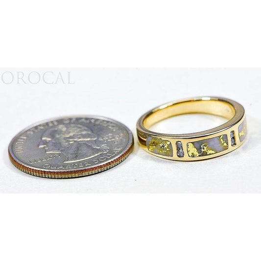 Orocal Gold Quartz Ladies Ring with Diamonds RL733D8Q-Destination Gold Detectors